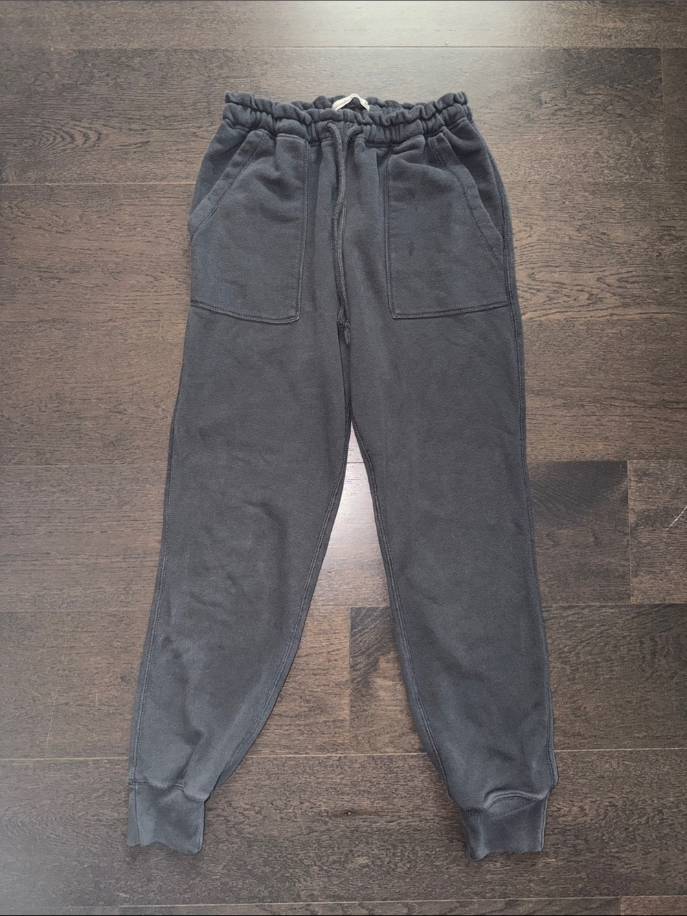 Women’s Abercrombie Dark Gray Drawstring Jogger Pants - medium